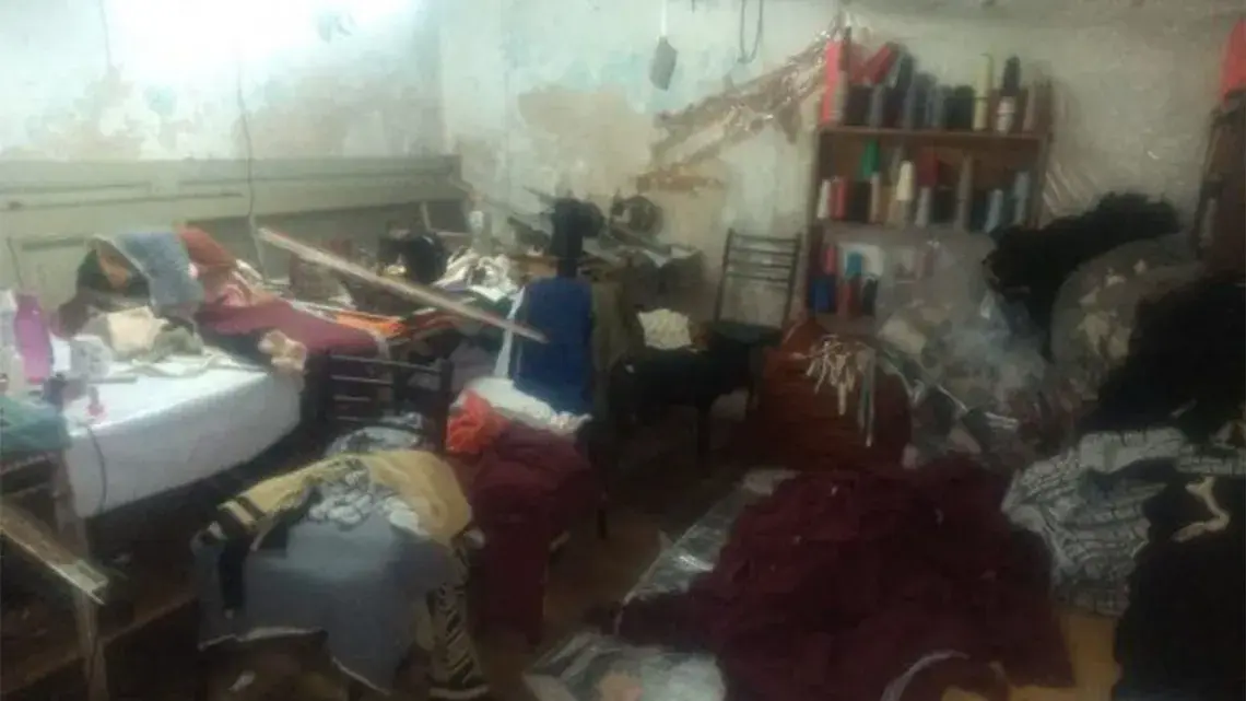 Pompeya: Clausuraron un taller textil clandestino.