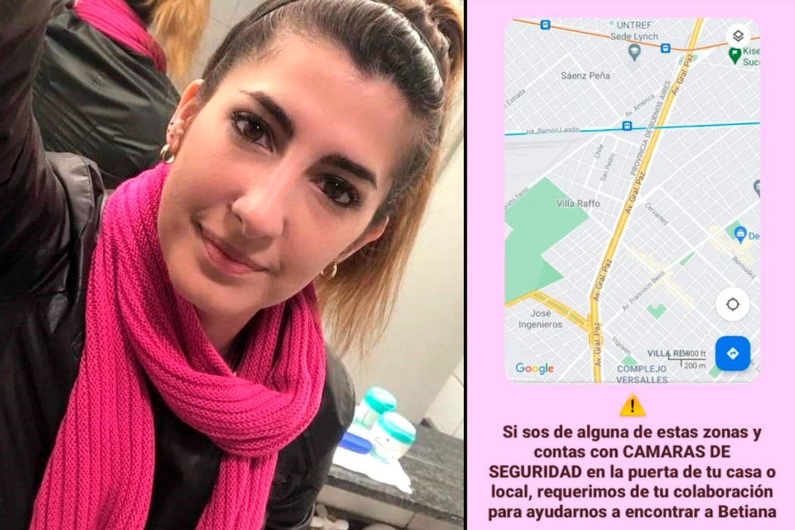 Tras cinco días no hay datos del paradero de Betiana Rossi